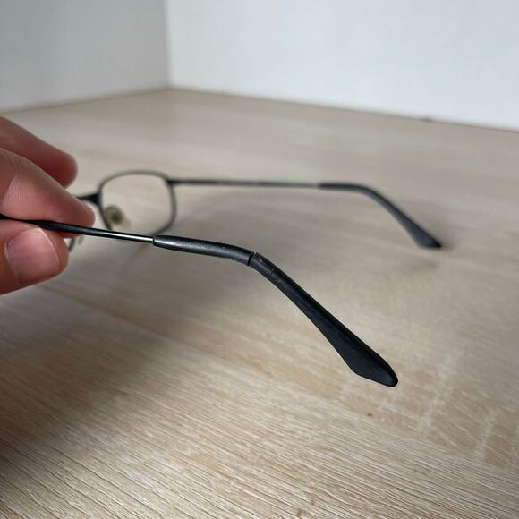 Ray-Ban Sleek RB3162 006 Black Rectangle Eyeglasses READ FRAMES ONLY 52-19 - Picture 7 of 9